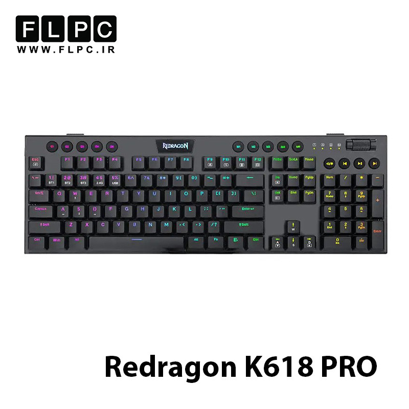 کیبورد گیمینگ ردراگون Redragon K618 PRO Horus