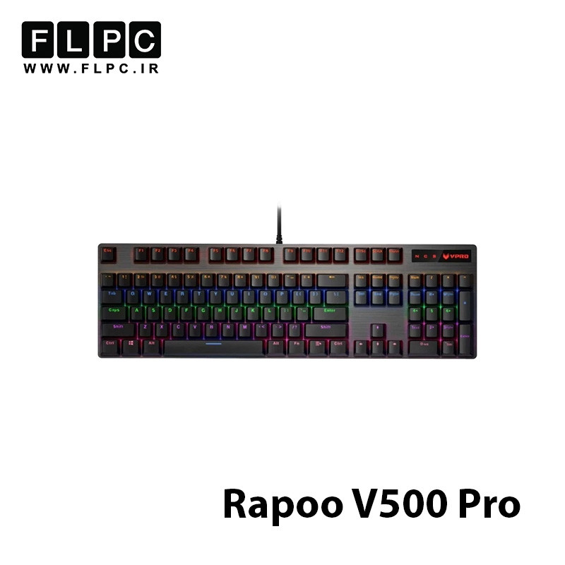 کیبورد گیمینگ Rapoo مدل V500 Pro 100Key Black