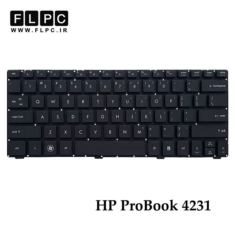 کیبورد لپ تاپ اچ پی HP ProBook 4231 مشکی- اینترکوچک- بدون فریم