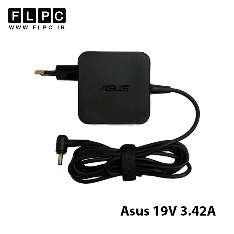 آداپتور لپ تاپ ایسوس Asus 19V 3.42A _4.5x3.0 مربعی- گارانتی بیمه ایران