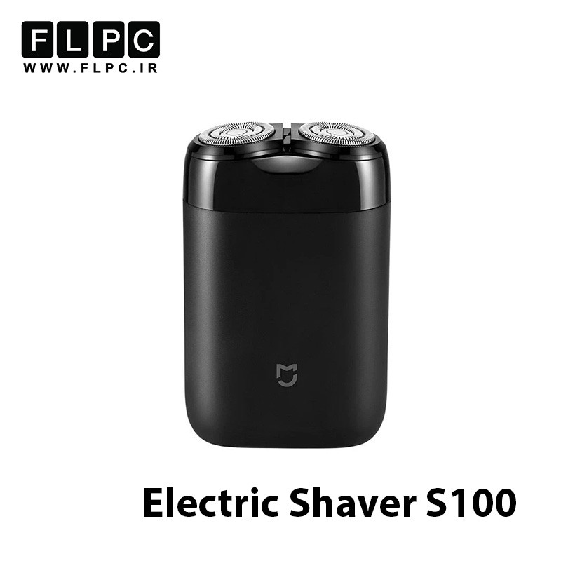 Mijia Double Cutter Head Electric Shaver S100 ريش تراش دو تيغه شيائومي + سري يدک اضافه (Black)