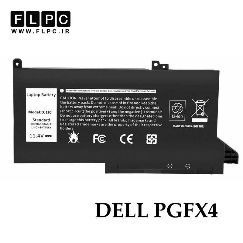 باتری لپ تاپ دل DELL PGFX4 _3600mAh برند MM