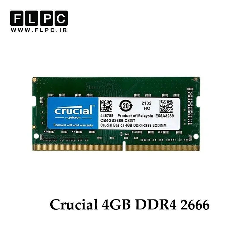 رم لپ تاپ 4 گیگ Crucial DDR4-PC4 (2666) CL19 _CB4GS2666.C8GT گارانتی یک ساله