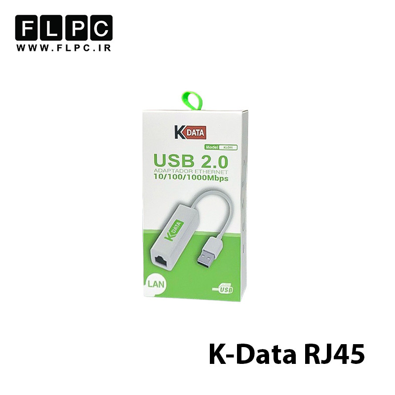 تبدیل شبکه مدل K-Data KL011 USB2 To LAN RJ45