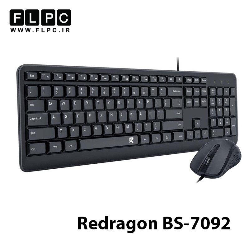 کیبورد و موس سیمی ردراگون مدل Redragon BS-7092