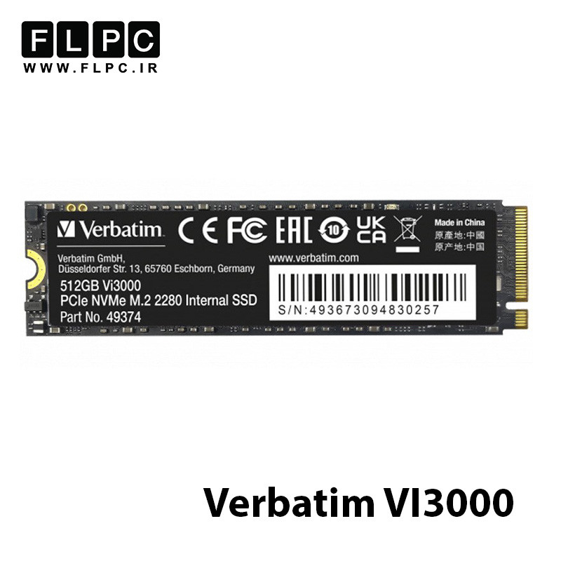 هارد SSD لپ تاپ 512 گیگابایت Verbatim مدل VI3000 M2