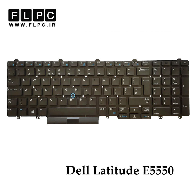 کیبورد لپ تاپ دل Dell Latitude E5550 اینتربزرگ- بدون فریم- با موس و بک لایت