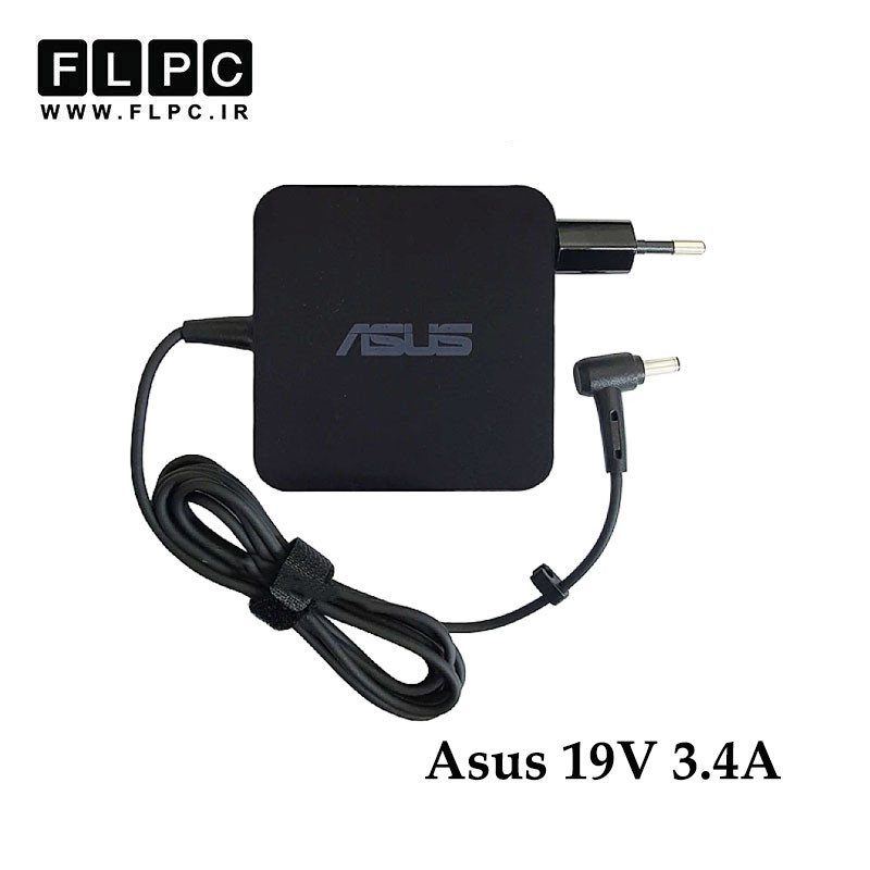 آداپتور لپ تاپ ایسوس Asus 19V 3.42A _4.5*3.0 مربعی زنبوکی سوزن دار- برند GIMO Plus