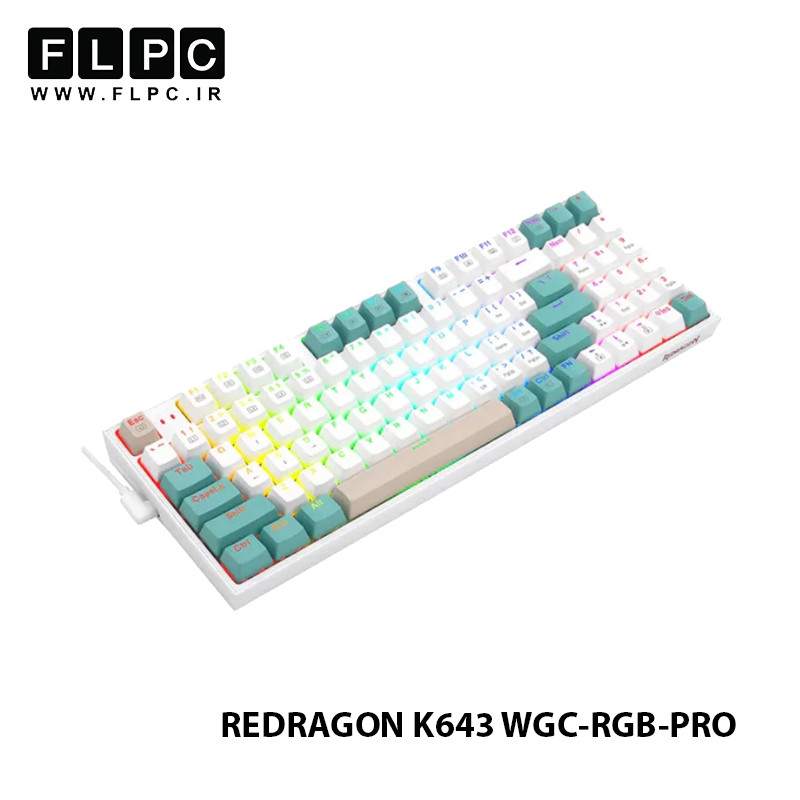 کیبورد گیمینگ ردراگون مدل Redragon Veigar K643 WGC RGB Pro