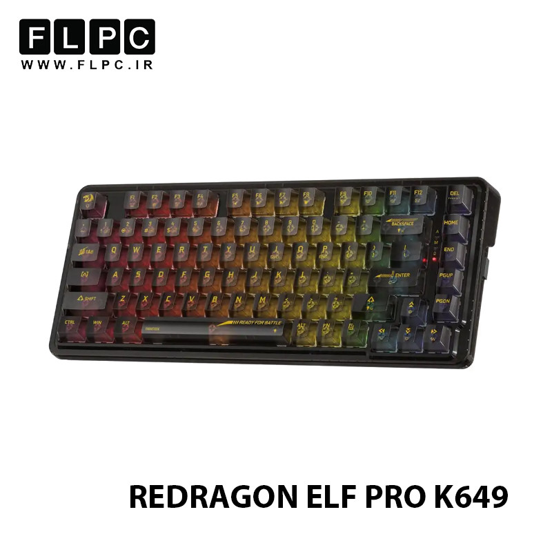 کیبورد بی سیم مکانیکال گیمینگ ردراگون REDRAGON ELF PRO K649