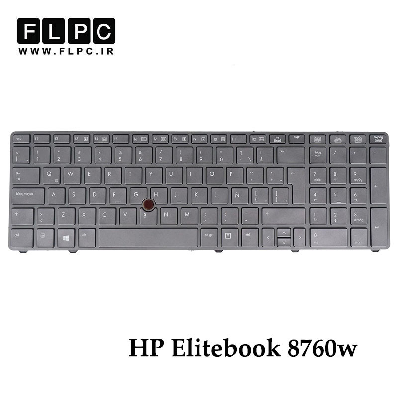 کیبورد لپ تاپ اچ پی HP EliteBook 8760W مشکی- با موس- با فریم