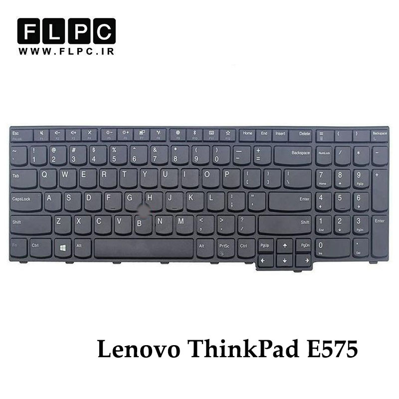 کیبورد لپ تاپ لنوو Lenovo ThinkPad E575 مشکی- بدون موس- با فریم