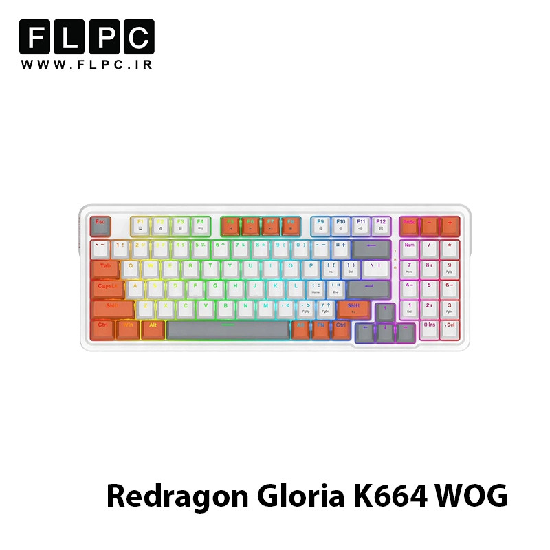 کیبورد گیمینگ ردراگون Redragon Gloria K664 WOG