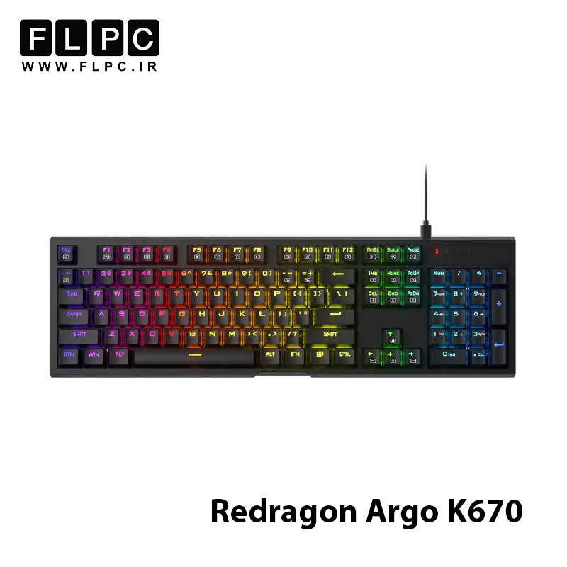 کیبورد مکانیکال گیمینگ ردراگون Redragon Argo K670