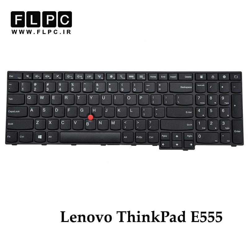 کیبورد لپ تاپ لنوو Lenovo ThinkPad E555 مشکی- با موس- بافریم