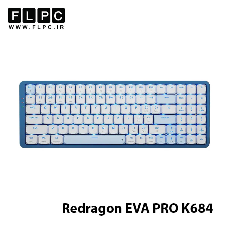 کیبورد گیمینگ ردراگون مدل Redragon EVA PRO K684 WB