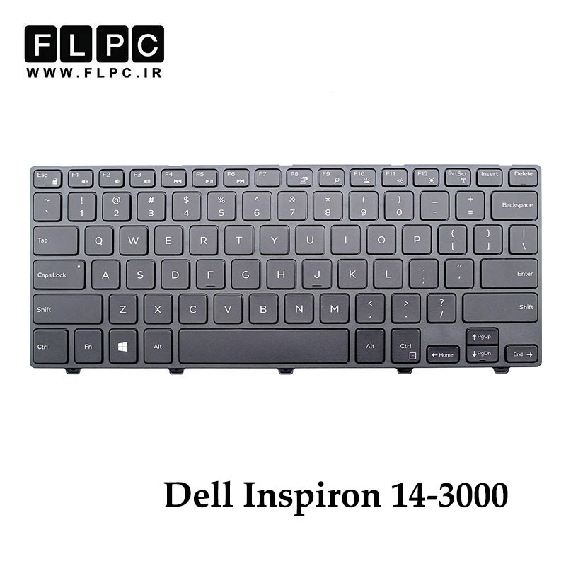 کیبورد لپ تاپ دل Dell Inspiron 14-3000 مشکی- بافریم