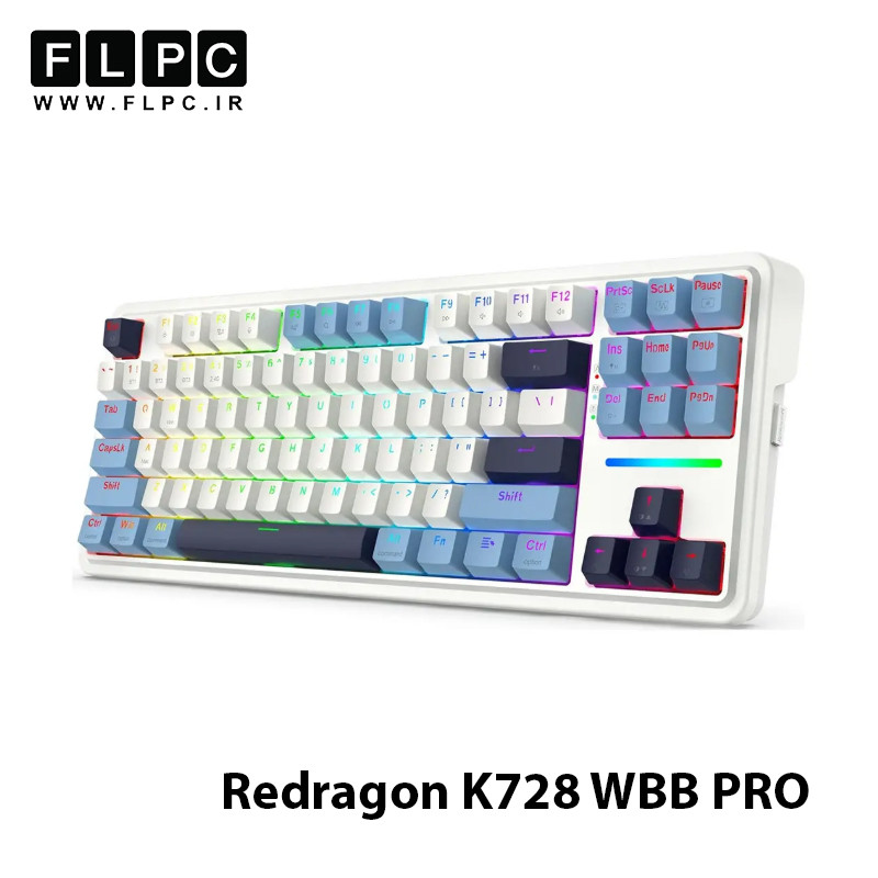 کیبورد بی سیم گیمینگ ردراگون مدل Redragon K728 WBB PRO