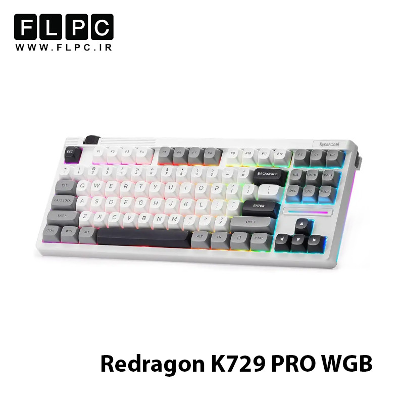 کیبورد بی سیم گیمینگ ردراگون مدل Redragon K729 PRO WGB