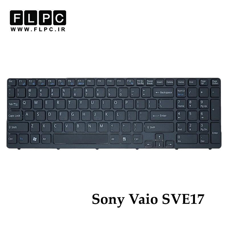 کیبورد لپ تاپ سونی Sony SVE17 مشکی- بافریم