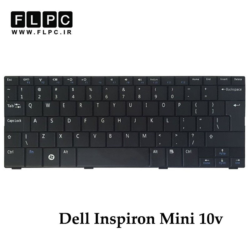 کیبورد لپ تاپ دل ‎Dell Inspiron Mini 10v مشکی