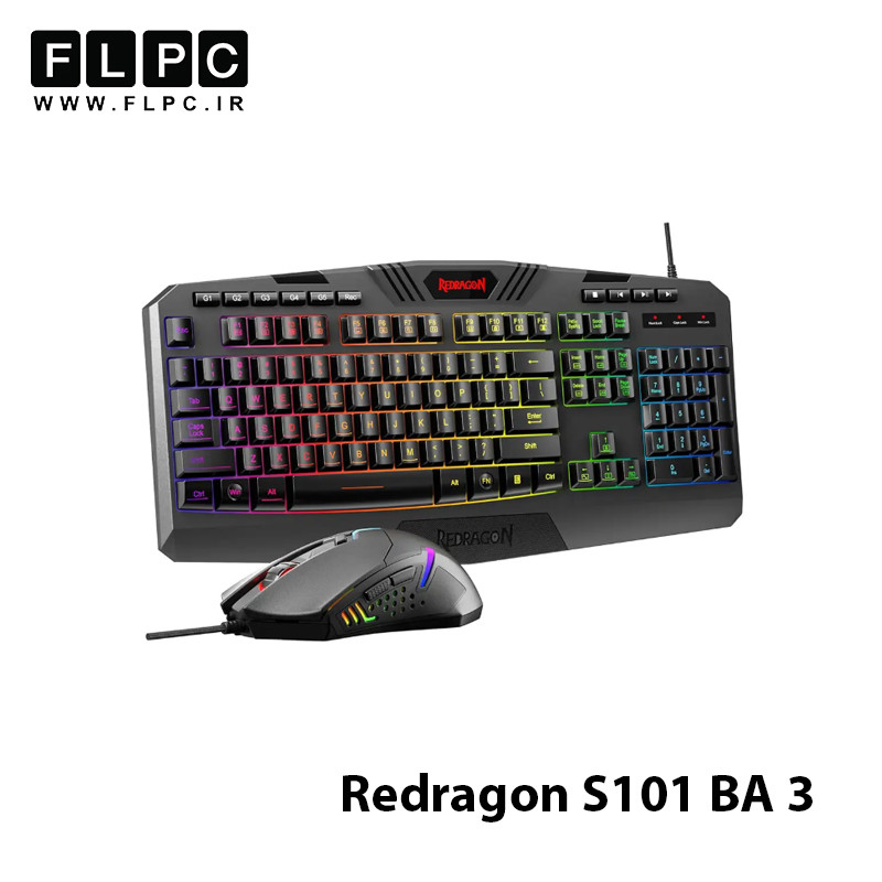 باندل گیمینگ کیبورد و موس ردراگون مدل Redragon S101 BA 3
