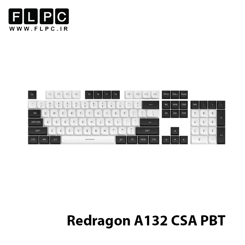 مجموعه کامل کلید کیبورد ردراگون مدل Redragon A132 CSA PBT