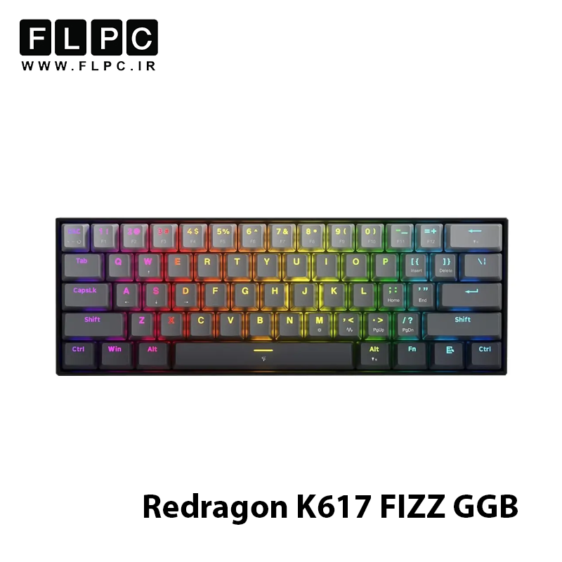 کیبورد گیمینگ ردراگون مدل Redragon K617 FIZZ GGB RGB-M