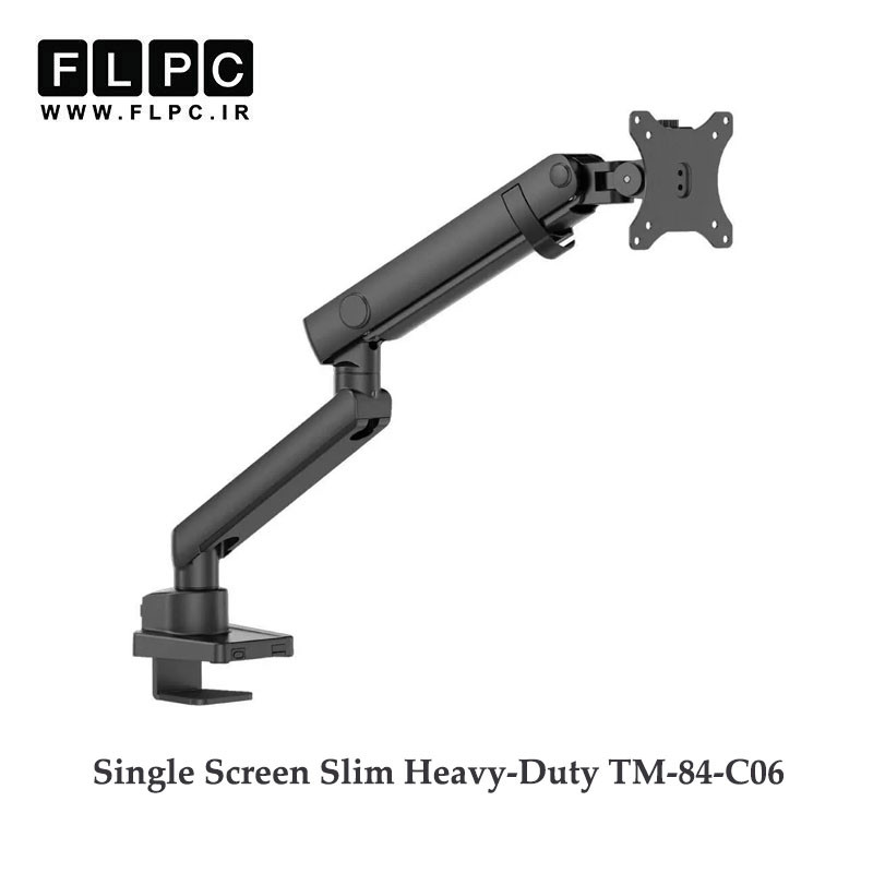 پایه نگهدارنده مانیتور مکانیکی تویستد مایندز مدل Single Screen Slim Heavy-Duty TM-84-C06