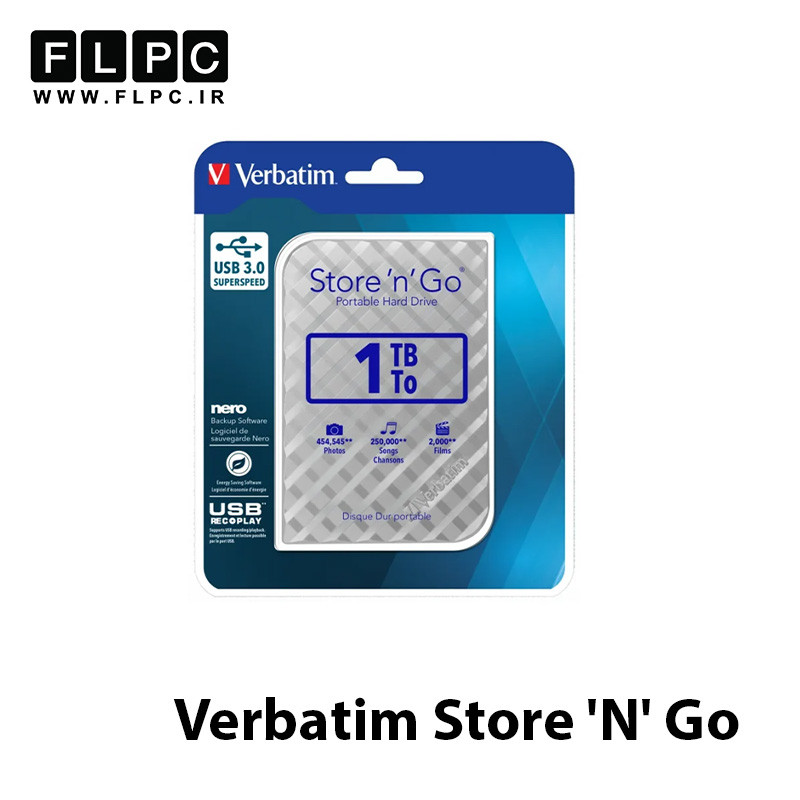 هارد SSD لپ تاپ 1 ترابایت Verbatim مدل Store'N'Go