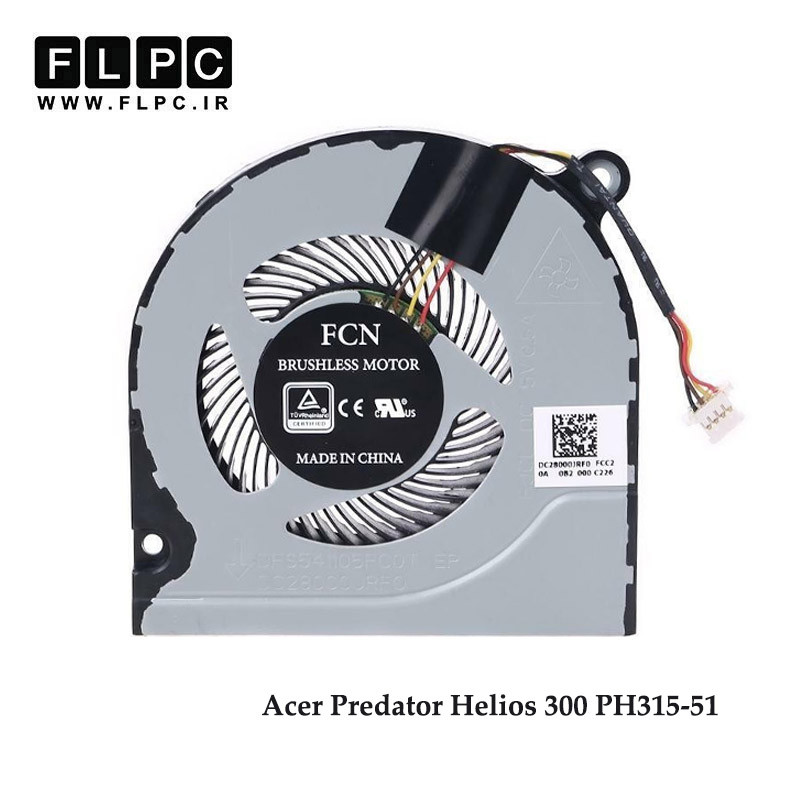 فن لپ تاپ ایسر Acer Predator Helios 300 PH315-51 چهارسیم- اورجینال