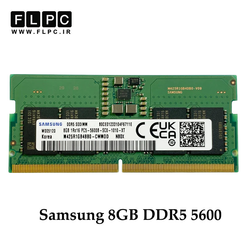 رم لپ تاپ 8 گیگابایت Samsung DDR5-PC5 (5600) CL46 _M425R1GB4PB0-CWMOD کارکرده