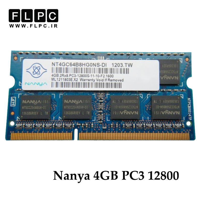 رم لپ تاپ 4 گیگ Nanya DDR3-PC3 (1600-12800) CL11 _NT4GC64B8HG0NS-DI کارکرده
