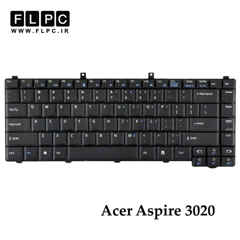 کیبورد لپ تاپ ایسر Acer Aspire 3020 مشکی- بدون فریم