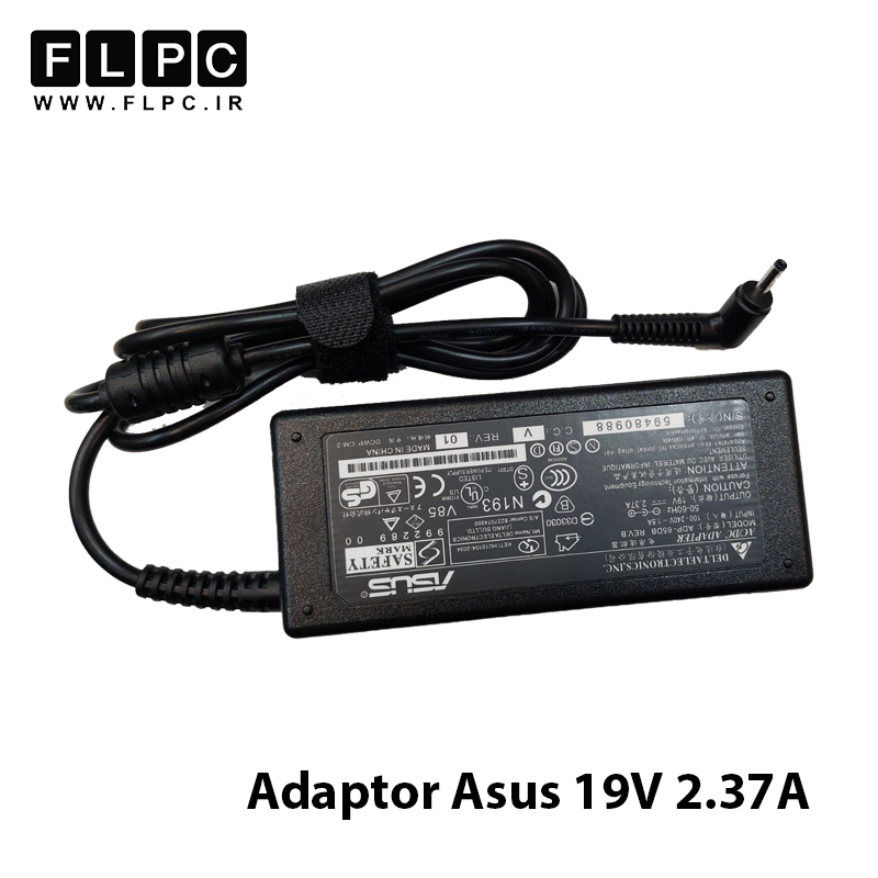 آداپتور لپ تاپ ایسوس Asus 19V 2.37A _3.0x1.1 گارانتی بیمه ایران
