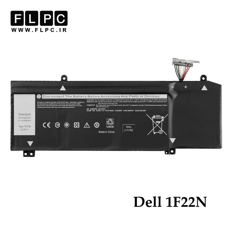 باتری لپ تاپ دل Dell 1F22N _3000mAh برند MM
