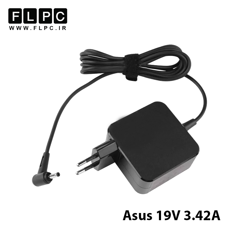 آداپتور لپ تاپ ایسوس Asus19V 3.42A _5.5x2.5 مربعی- گارانتی بیمه ایران