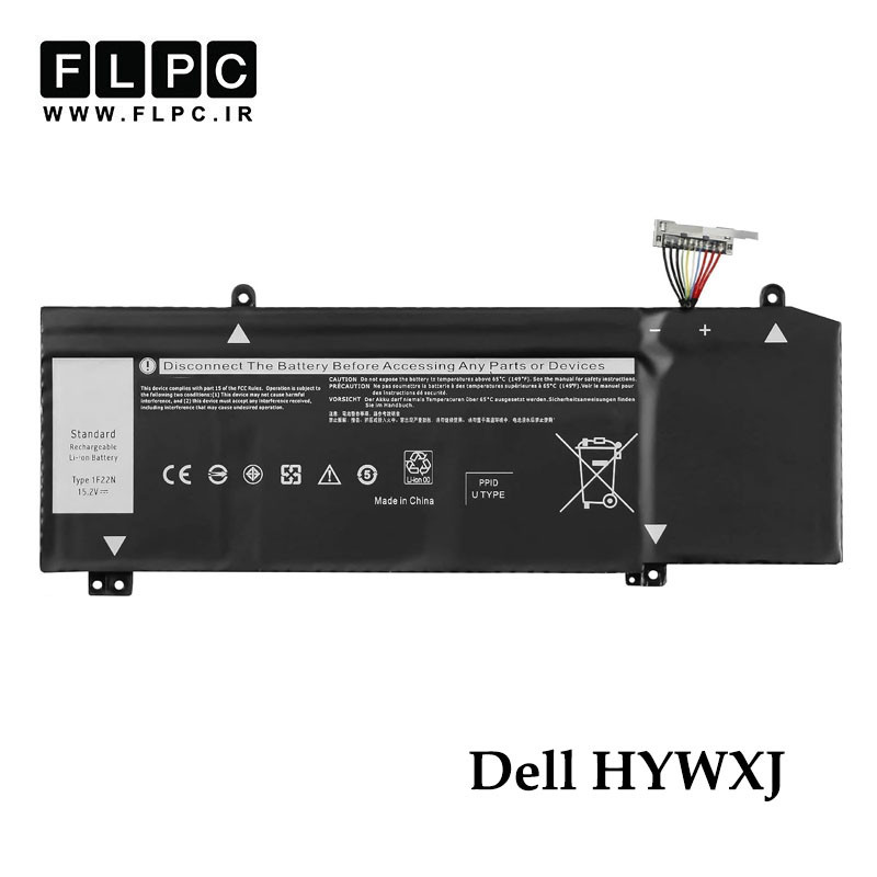 باتری لپ تاپ دل Dell HYWXJ _3000mAh برند MM