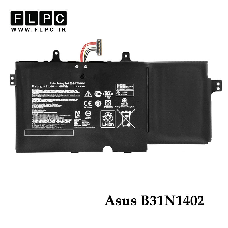 باتری لپ تاپ ایسوس Asus B31N1402 _4150mAh برند MM
