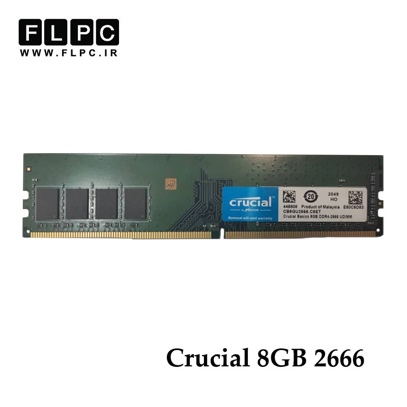 رم کامپیوتر 8 گیگ Crucial DDR4-PC4 (2666) CL19 _CB8GU2666.C8ET کارکرده