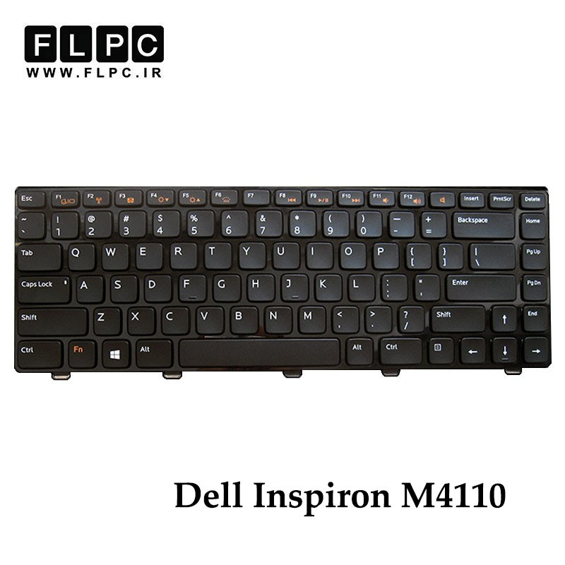 کیبورد لپ تاپ دل Dell Inspiron M4110 مشکی- بافریم- با بک لایت
