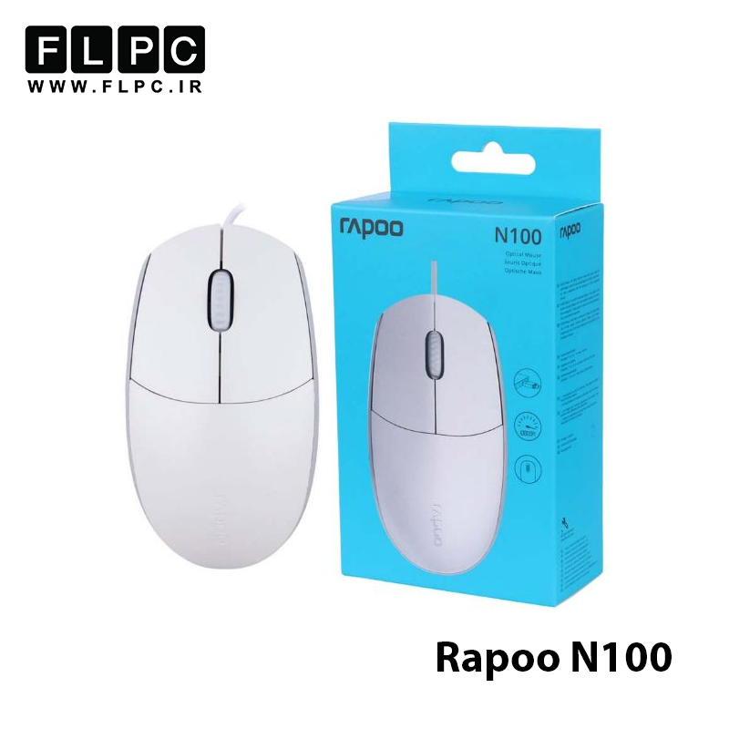 موس سیمی رپو مدل Rapoo N100 سفید