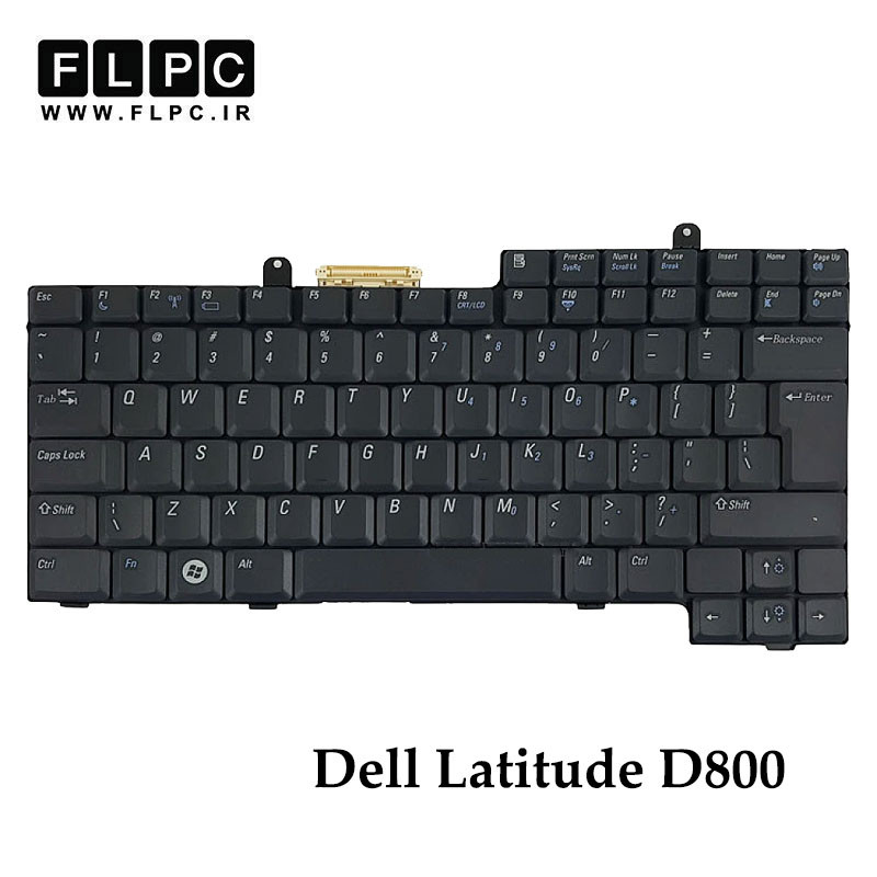 کیبورد لپ تاپ دل Dell Latitude D800 مشکی