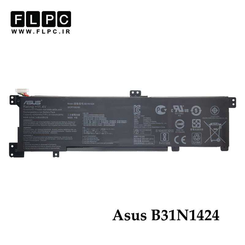 باتری لپ تاپ ایسوس Asus B31N1424 _4150mAh برند MM