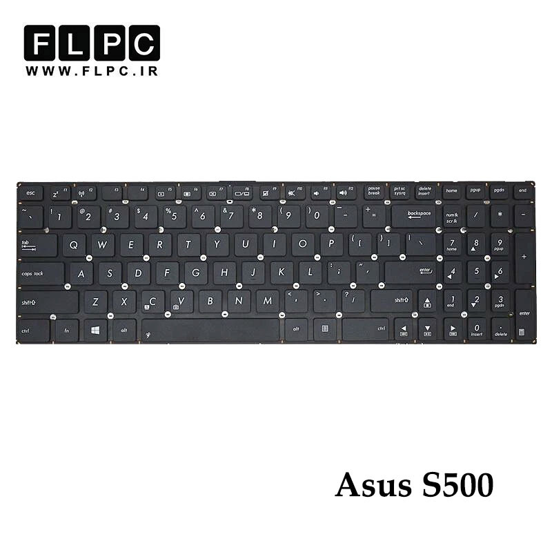 کیبورد لپ تاپ ایسوس Asus S500 مشکی- اینترکوچک- بدون فریم