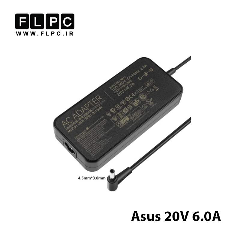 آداپتور لپ تاپ ایسوس Asus 20V 6.0A _4.5x3.0 سوزن دار