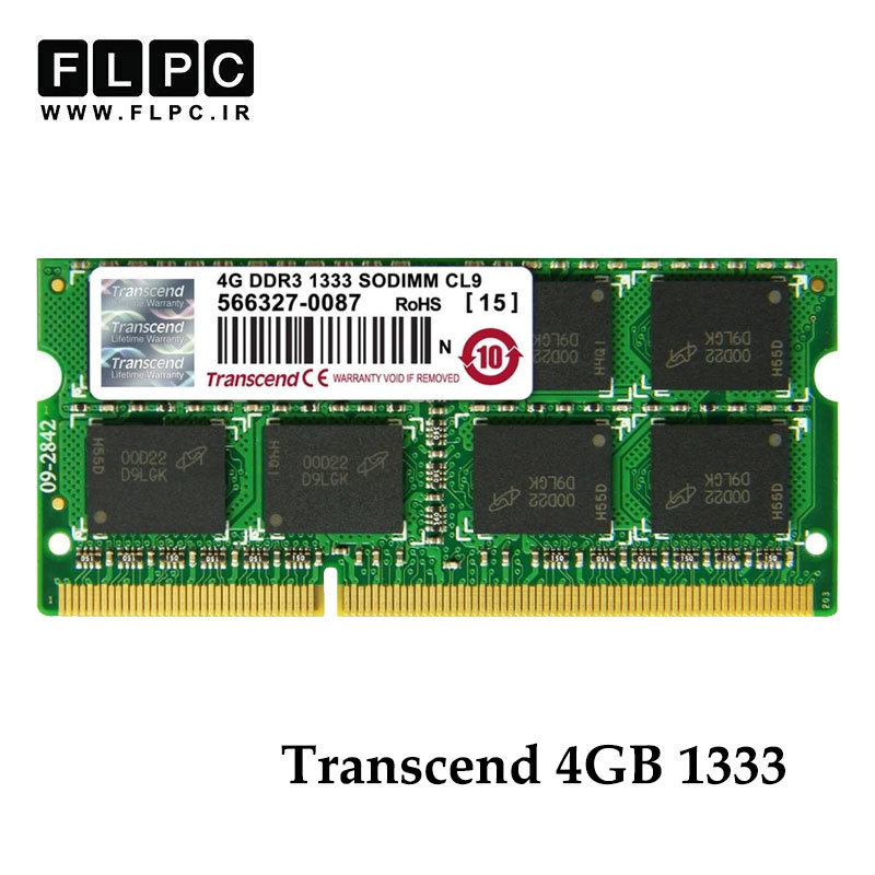 رم لپ تاپ 4 گیگ Transcend DDR3-PC3 (1333-10600) CL9 کارکرده