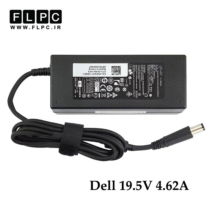 آداپتور لپ تاپ دل Dell 19.5V 4.62A New _7.4*5.0 برند GIMO Plus