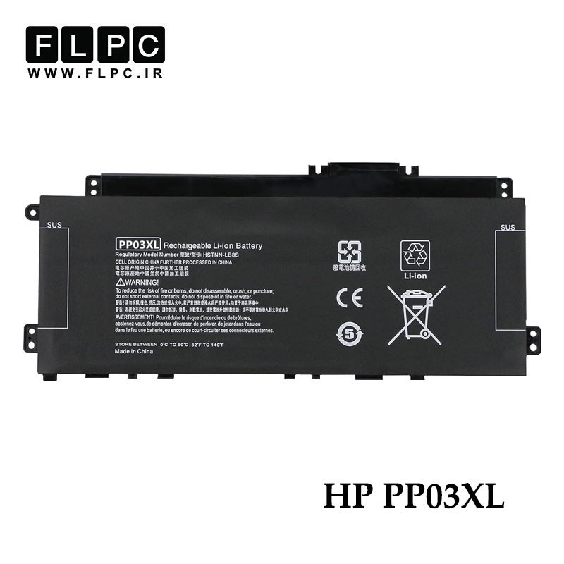 باتری لپ تاپ اچ پی HP PP03XL _3400mAh برند MM