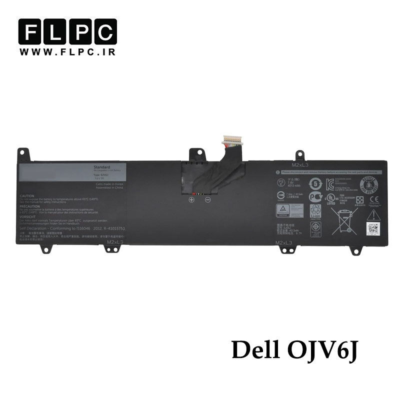 باتری لپ تاپ دل Dell 0JV6J _3400mAh برند MM